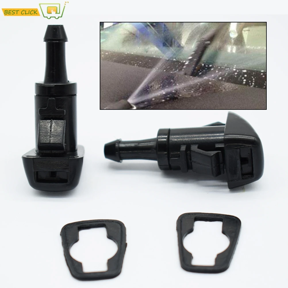 

2Pcs Front Windshield Windscreen Wiper Washer Nozzle Jet For Subaru Impreza WRX STI 2008 2009 2011 2012 2013 2014 Clean Window
