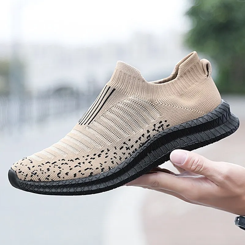Herenschoenen Ademende herensneakers Comfortabele loopschoenen Tenis Outdoor Slip On Walking Sneakers Sok Joggingschoenen