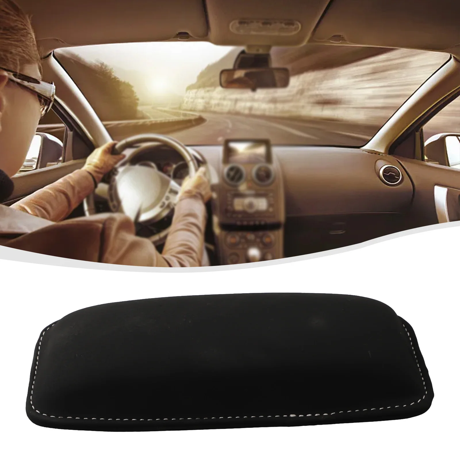 Car Leg and Thigh Support Knee Pad with Memory Foam Auto Head Rest Cushion for Central Control and Door Armrest Paste On Design