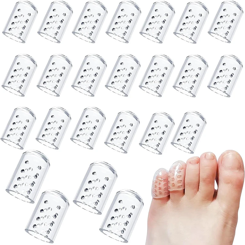 5/10/20 PCS Atmungsaktive Silikon Zehenschutz Abdeckung Transparent Verhindern Wasser Blasen Schwielen Bequeme Elastische Schutz – Detail 16