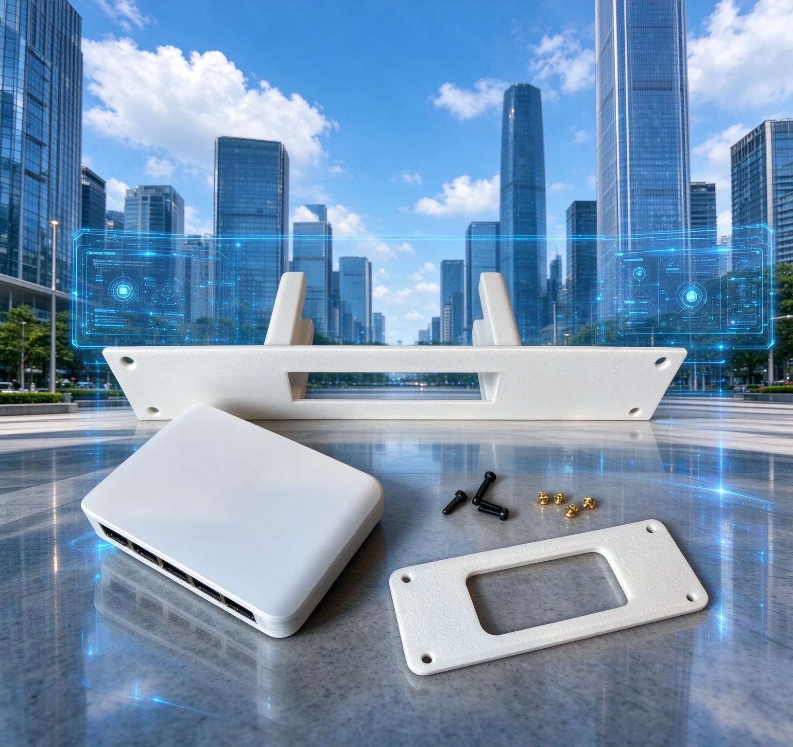 Rack Mount For UniFi (USW-FLEX-MINI) 10 Inch Accurate shaping design matches switch profile and maintains stable hardware placem