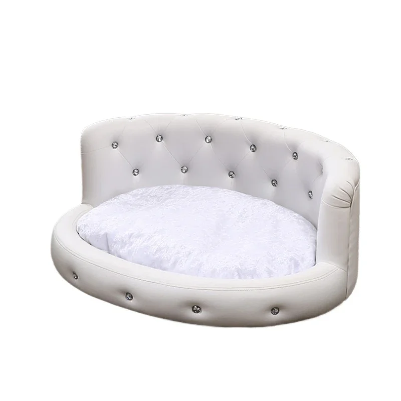 

Pet Nest Sofa Bed Diamond-encrusted Four-season Removable And Washable Nest Mat For Small And Medium-sized Dogs And Cats