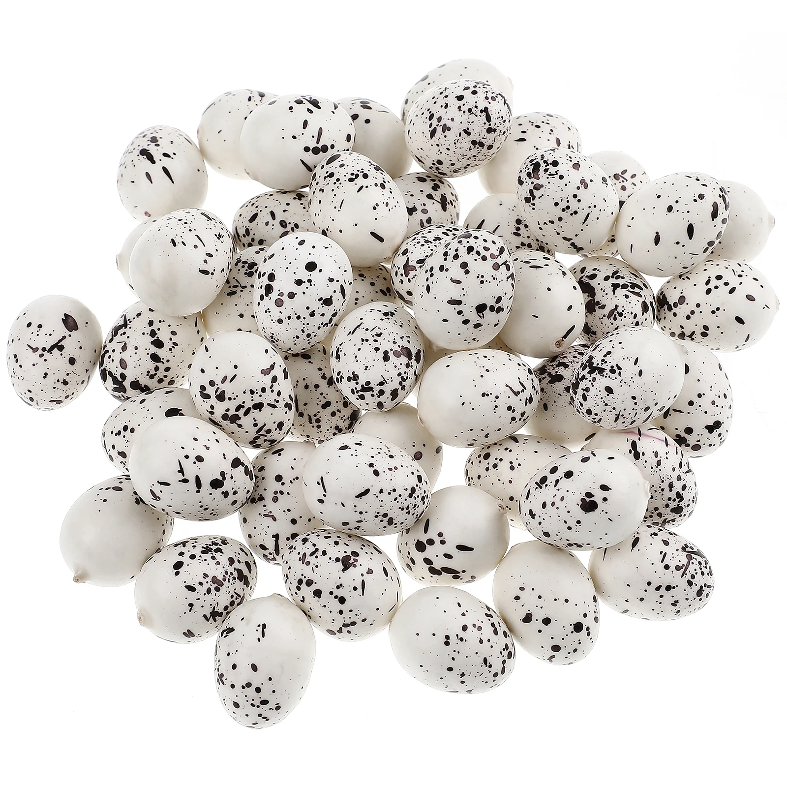 

50 Pcs Ornament Foam Bird Eggs Fake Eggs Foam Fake Decorations Kids Toys Durable Craft Adornments Easter Projects