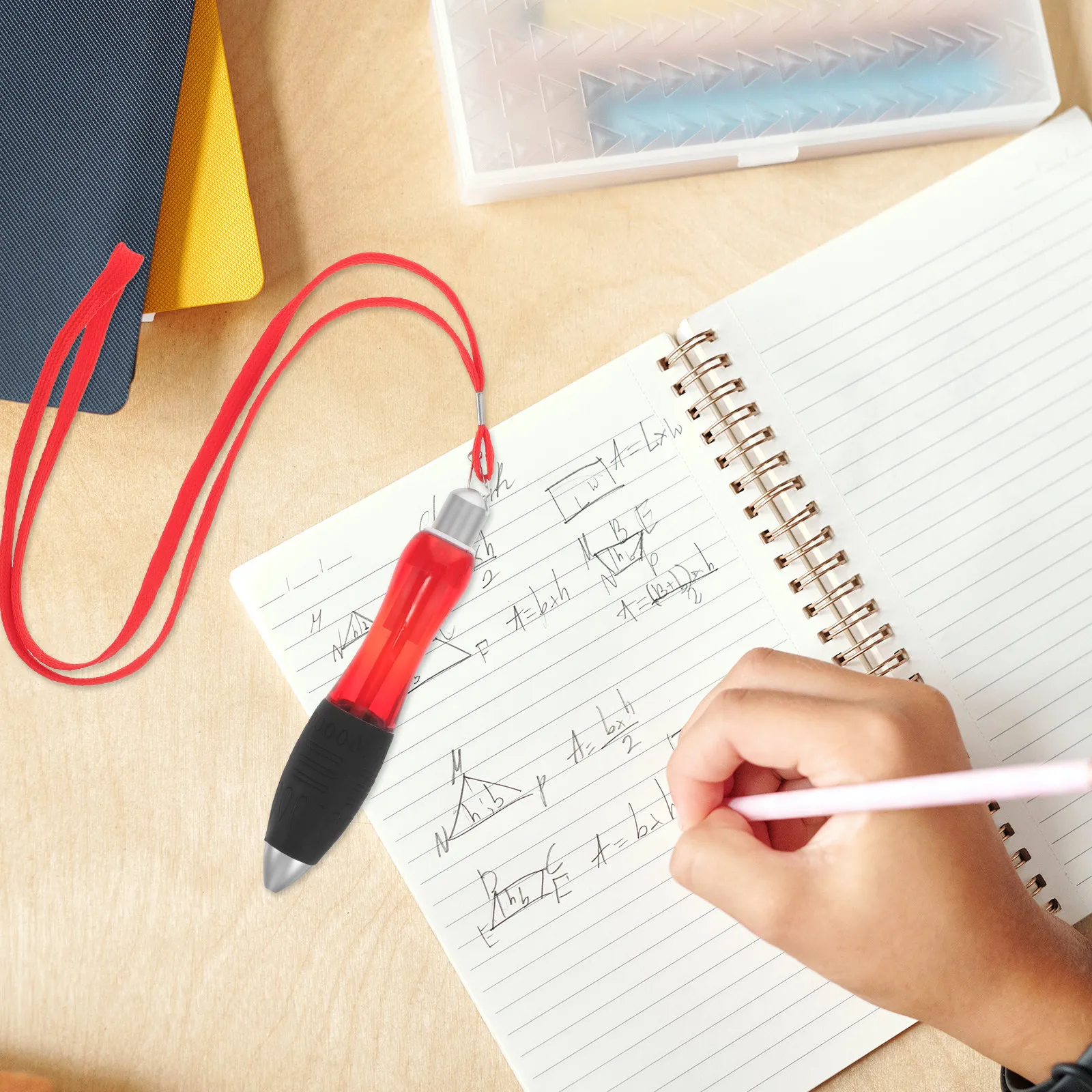 

2Pcs Weighted Ballpoint Pen Fat Tube Grip for Comfortable Writing Long-Lasting Use Anti-Slip Ergonomic Design Multi-Use Portable