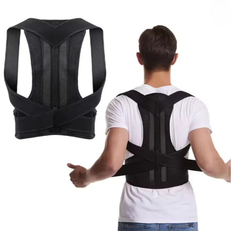 Correcteur de posture pour le dos pour femmes et hommes, ceinture de soutien lombaire réglable, soutien de la posture des épaules pour améliorer la scoliose