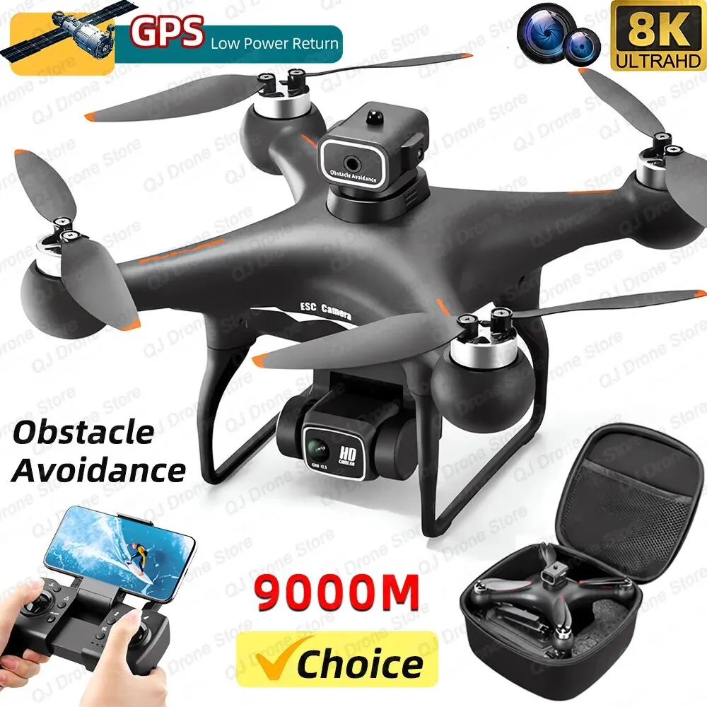 Dron Profesional S116 MAX Elf 5G 8K con Doble Cámara ESC, Flujo Óptico y Motor Sin Escobillas 360 °   Dron de Juguete con WIFI FPV y Evitación de Obstáculos
