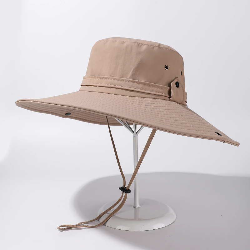 11.5cm Extra Wide Brim Sun Hat UPF 50+ UV Protection Waterproof Fisherman Cap Mesh Breathable Outdoor Hiking Fishing Beach Hat