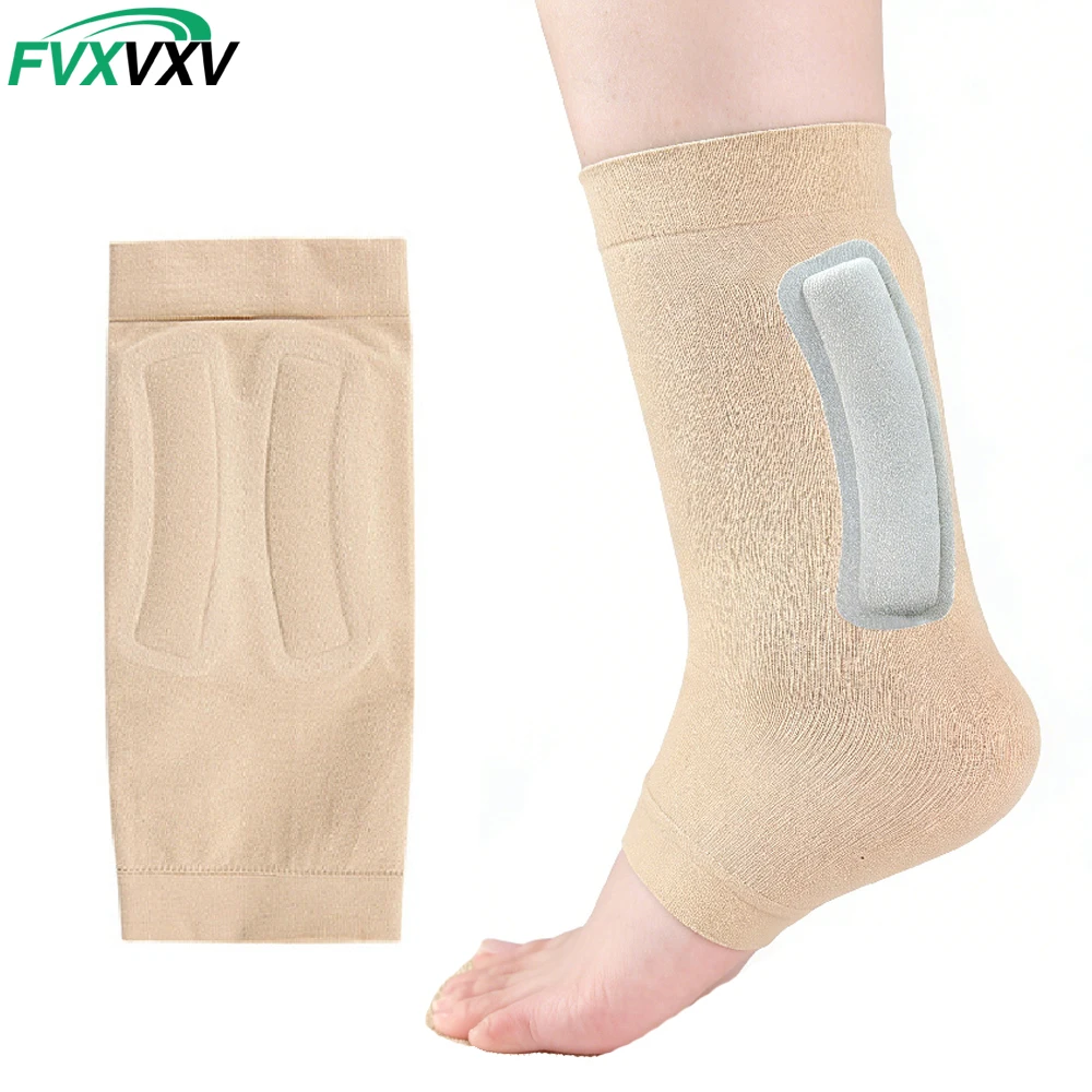 H-Shaped SEBS Gel Heel Ankle Sleeve, Breathable Nylon Elastic Ankle Compression Sock, Non-Slip Heel Support Brace for Workout