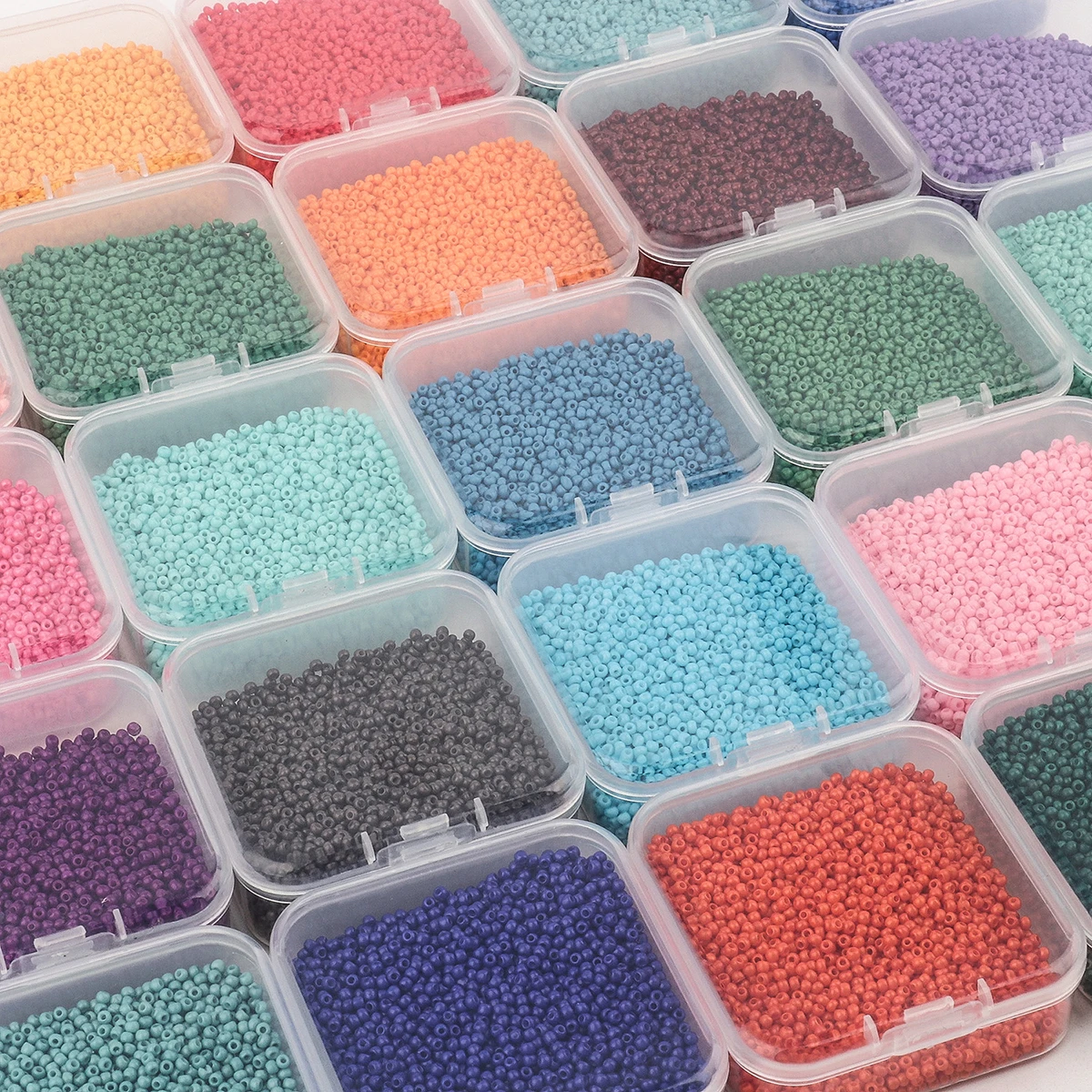 2mm 4000pcs/box Czech Glass Seed Charms Beads Small Spacer Loose Bead For Jewelry Making DIY Handmade Bracelet Necklace Earring