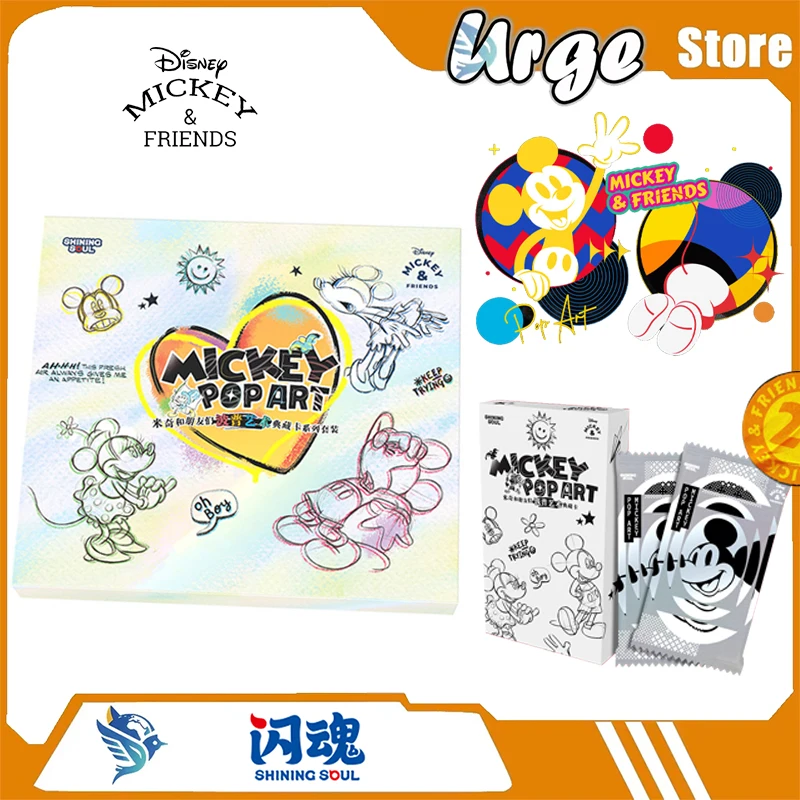 Co-Branded Card ShiningSoul&Disney - Mickey and Friends - Pop Art Collection Card Gift Box Exquisite Surrounding Surprise Gifts