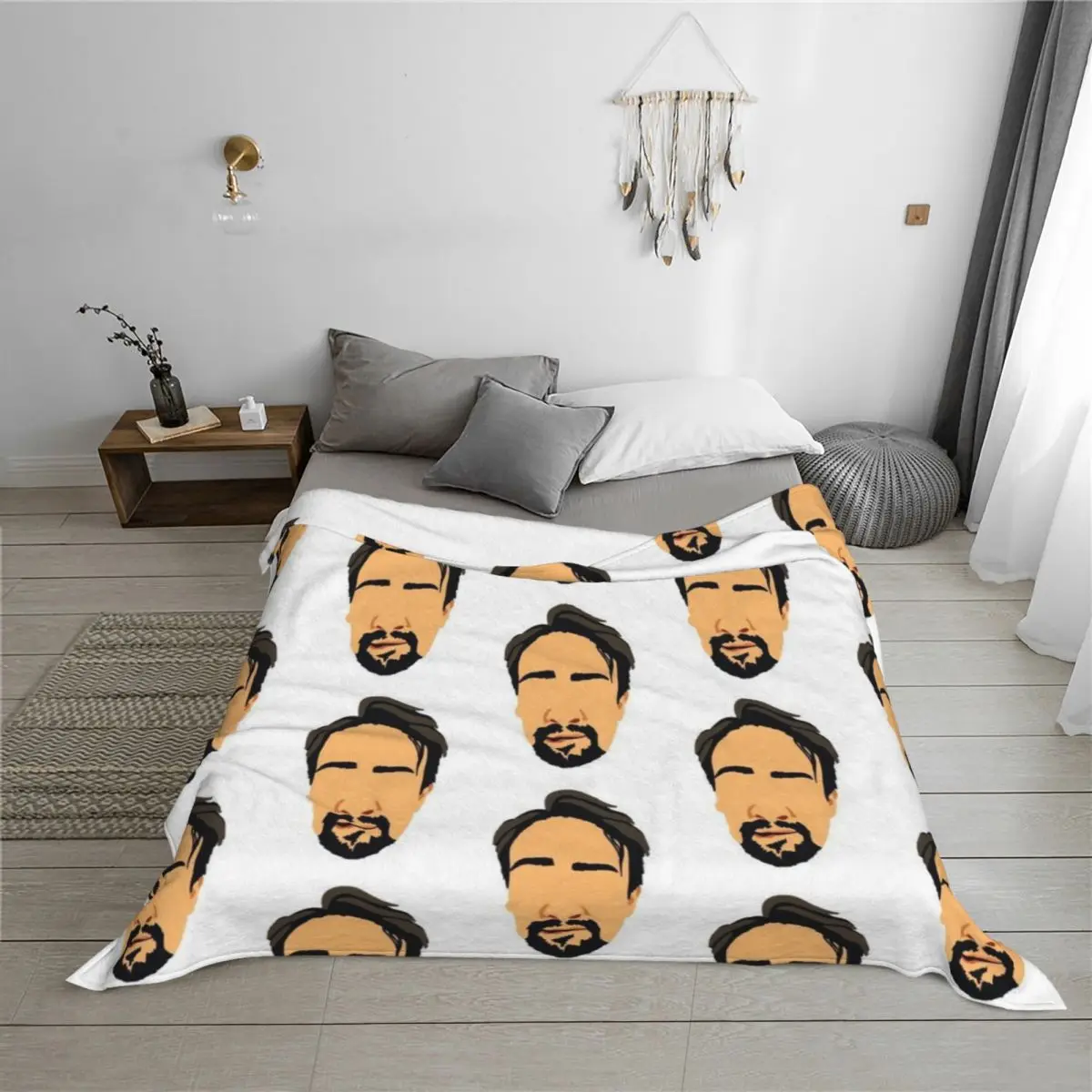 لين مانويل ميراندا هاميلتون الشفاه العض رئيس رمي بطانية السفر منقوشة البطانيات الأرائك من البطانيات الديكور