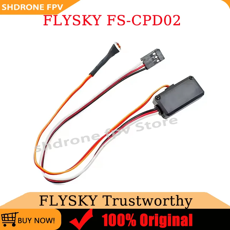 

FLYSKY FS-CPD02 Optical Speed Measuring Sensor High-Speed Measurement 4.0-8.4V Power Supply for RC Aircraft Motor Monitoring
