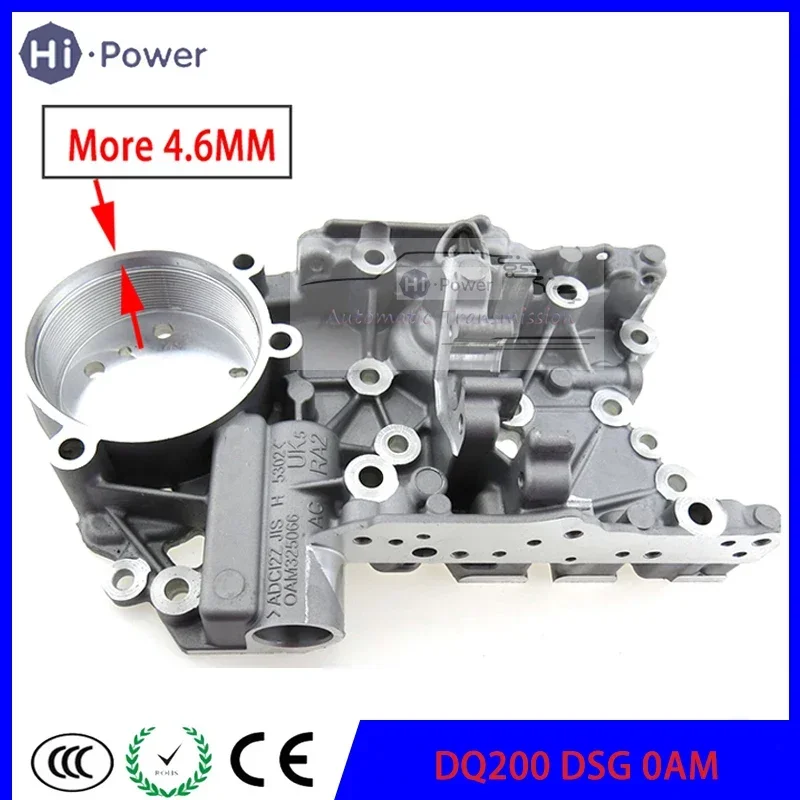 DQ200 DSG 0AM 4.6 MM 7-Speed Transmission Accumulator Housing 0AM325066R 0AM325066AC 0AM325066C For Audi VW Gearbox Housing