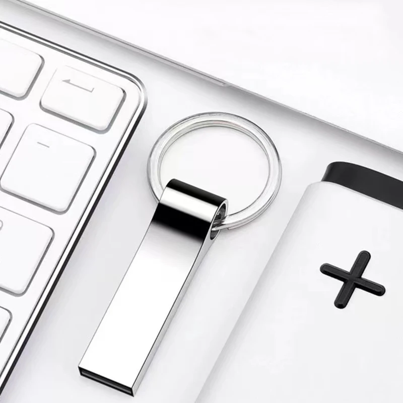 Flash Drive 2TB USB Drive Metal USB Flash Drives Memory Stick 2TB Thumb Drive with Keychain Wateproof USB Stick 3.0 USB Storage