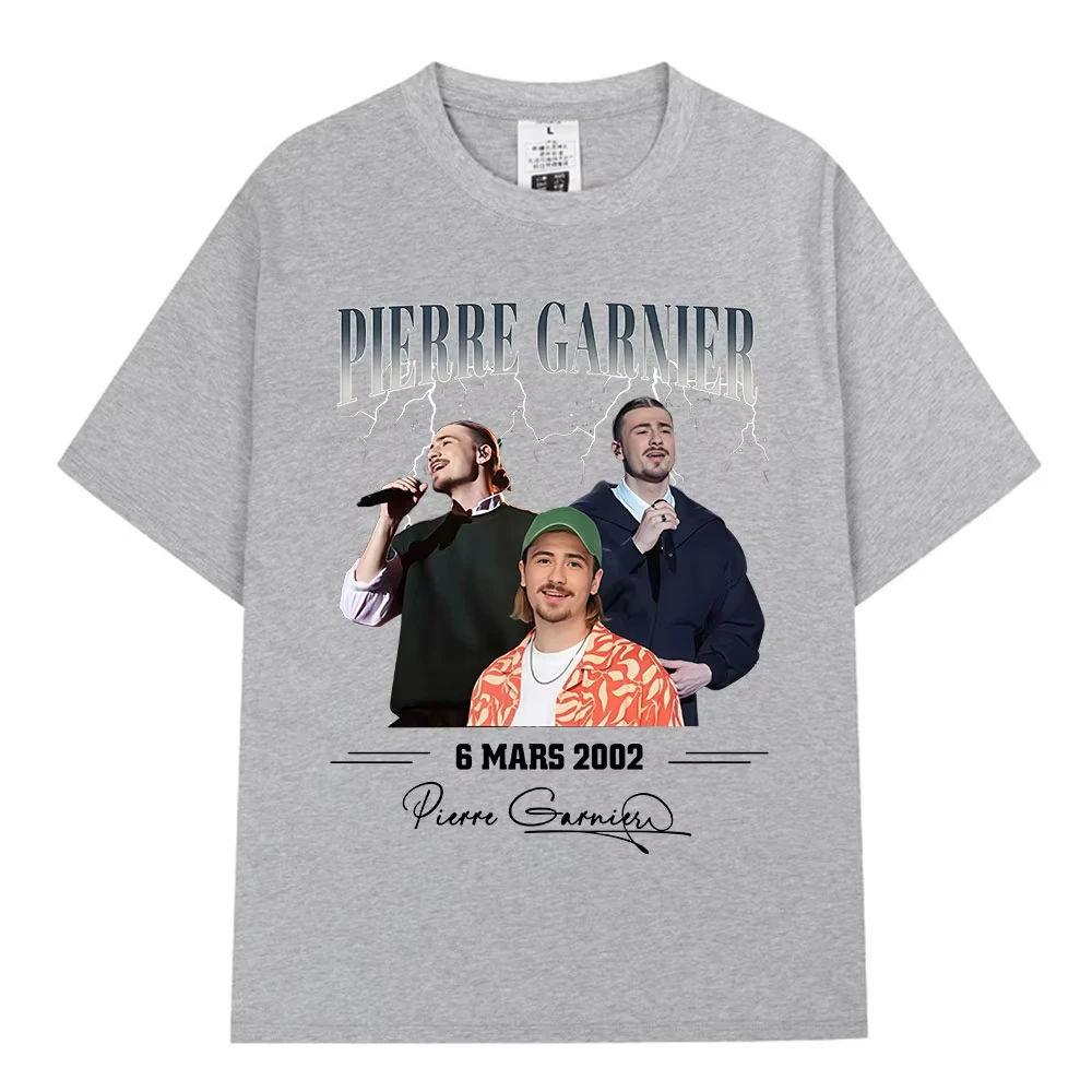 Camisetas con estampado gráfico de Pierre Garnier, ropa para hombre y mujer, camiseta de moda Vintage de verano, camisetas informales de algodón con cuello redondo