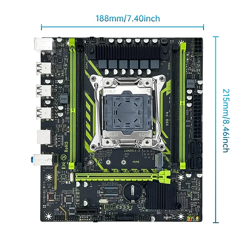 そ*９様 DDR4 8GB メモリ 8枚セット X99-8D4 SOYO マザーボードセットキット Intel LGA2011-3 Xeon E5 2650