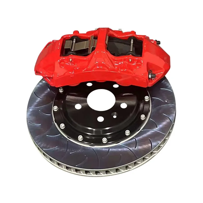 Red 6 Piston 380mm & 4 Pot 355mm Big Brake Caliper 2-Piece Rotor Disc Brake Kit for audi A5 A6 A7 A8 Nenz AMG BWM M3 M4 M5