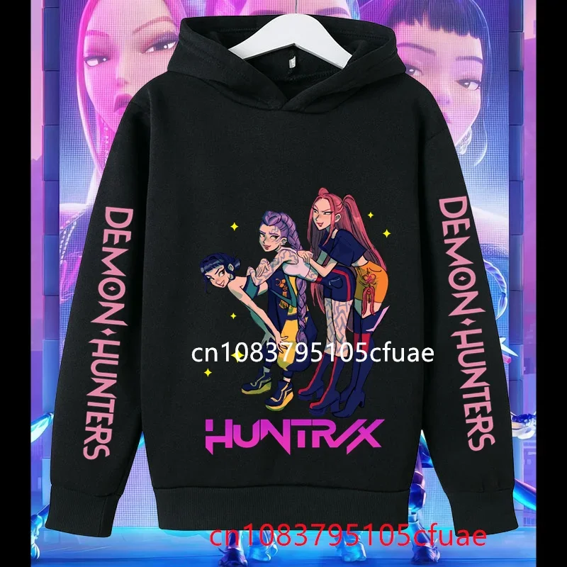 

Toddler Girl Clothes KPop Demon Hunters Hoodie Girls Fashion Casual Sweatshirt Movie New Kids K-Pop Demon Hunters Hooded Tops