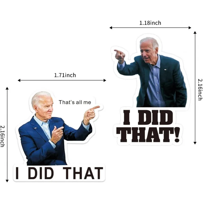 200 Stück „I Did That“-Aufkleber, lustig, „I – „Pointed to Your Left“, „Me Car Bumper“, reflektierend