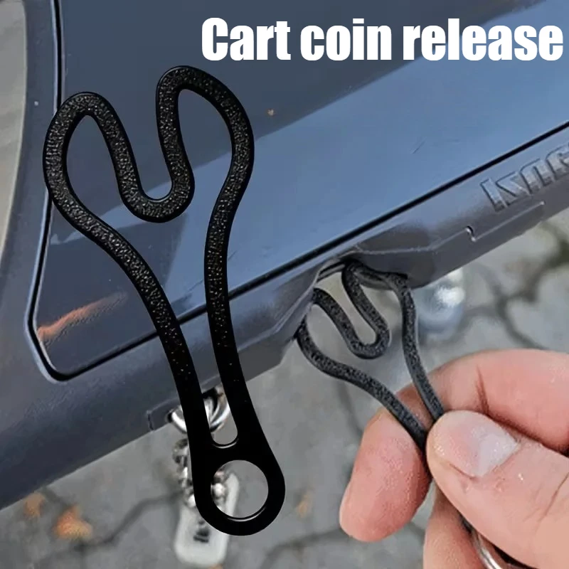 Shopping Cart Token Keychain 1-10Pcs Compact Sturdy Design 3D Plastic Supermarket Trolley Unlocking Tool Portable Reusable view 2