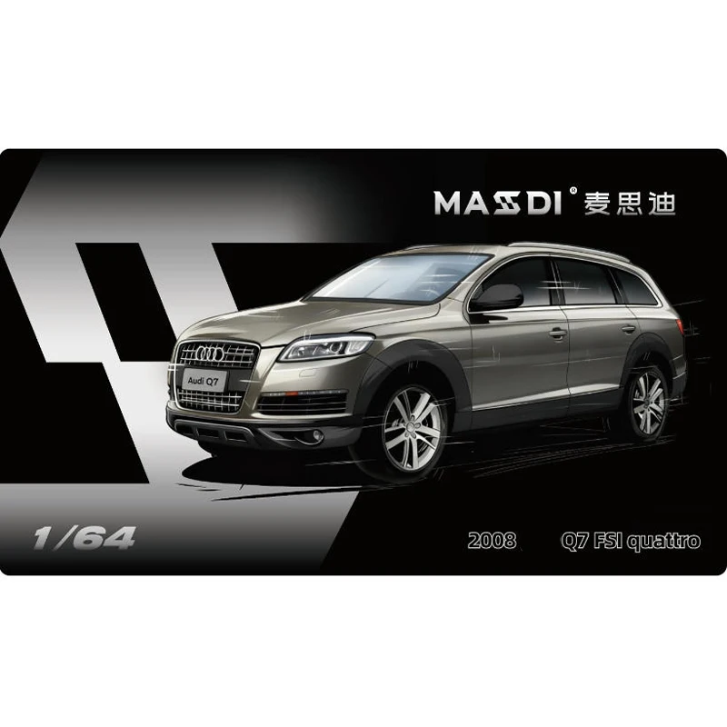 

Масштаб 1:64 2008 Q7 FSl Quattro, имитация сплава, модель автомобиля, статический дисплей, Коллекционная игрушка, подарок, сувенирное украшение
