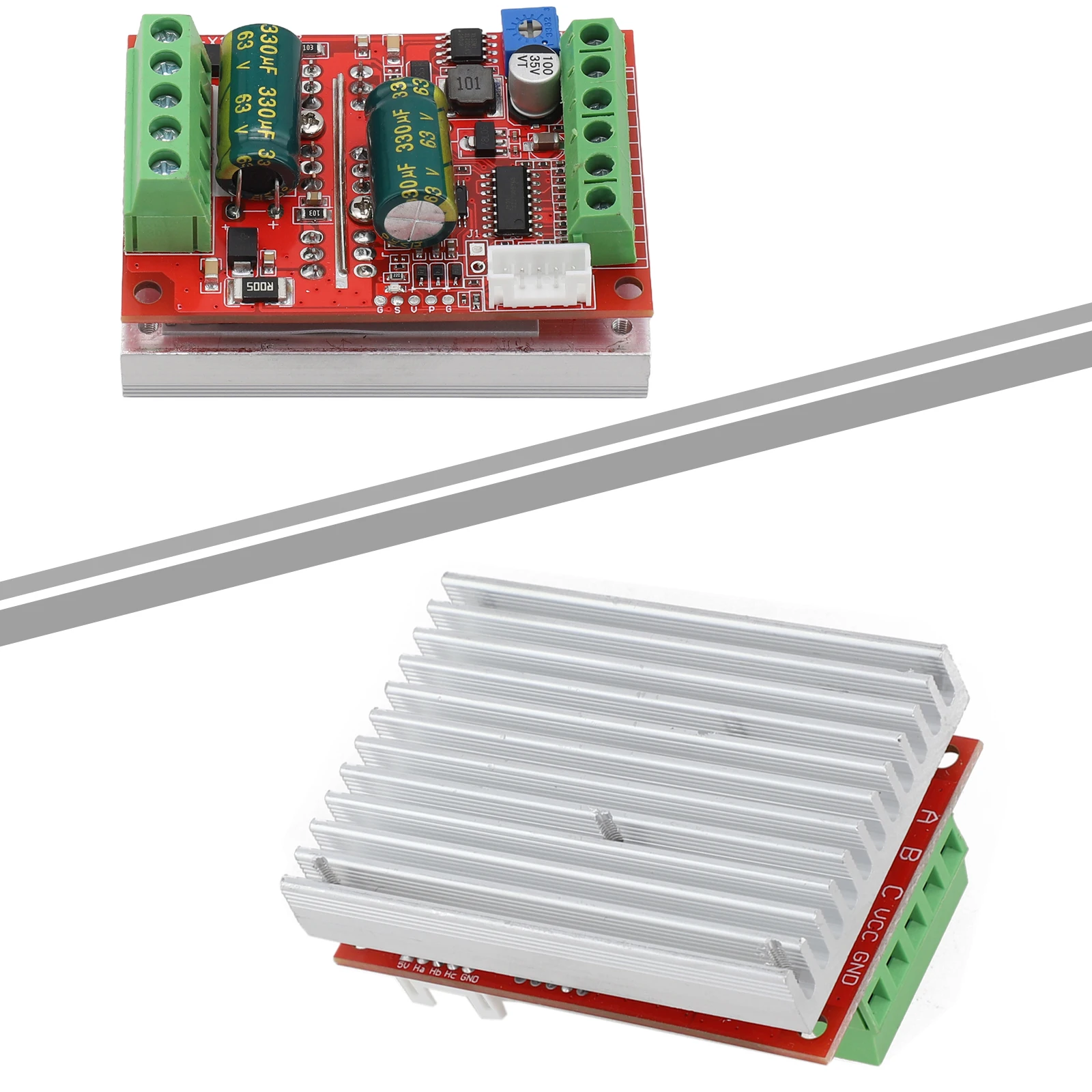 

DC 12/24/48V-BLDC 6-60V 400W Three-Phase Brushless DC Motor Speed ​​Controller With Hall Sensor Motor Drive Module