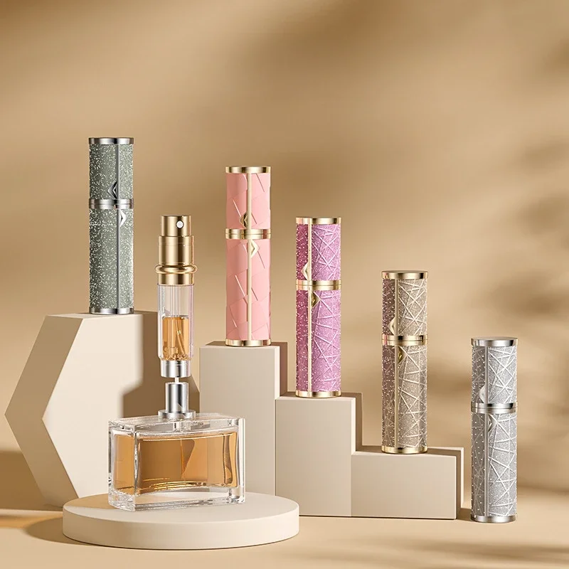 5 ml Leder-Parfümflasche, nachfüllbarer Parfümzerstäuber für Reisen, Sprühflasche mit ultrafeinem Nebel, Duftbehälter, leer – Detail 2