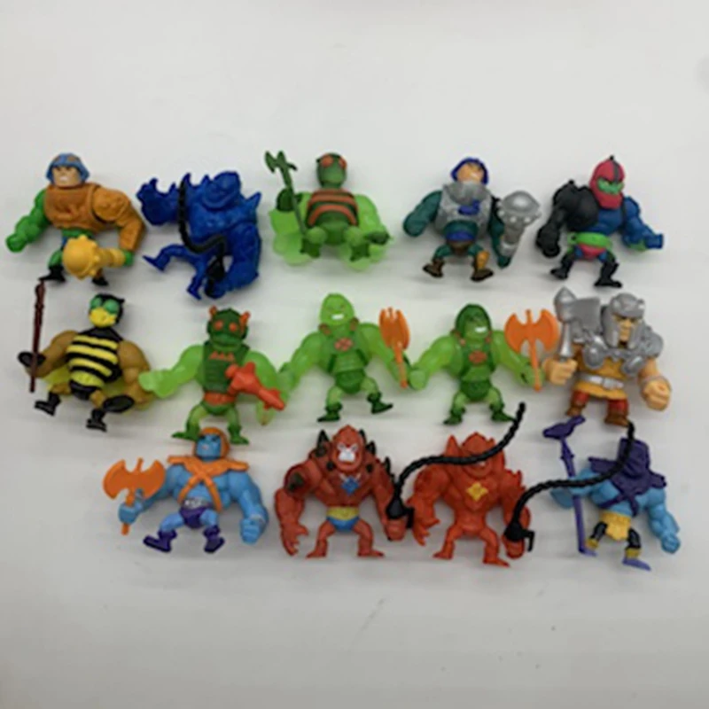 2inch Mini Heman Masters of The Universe He-Man PIG HEAD SKELETOR MANTENNA Webstor Action Figure Toys