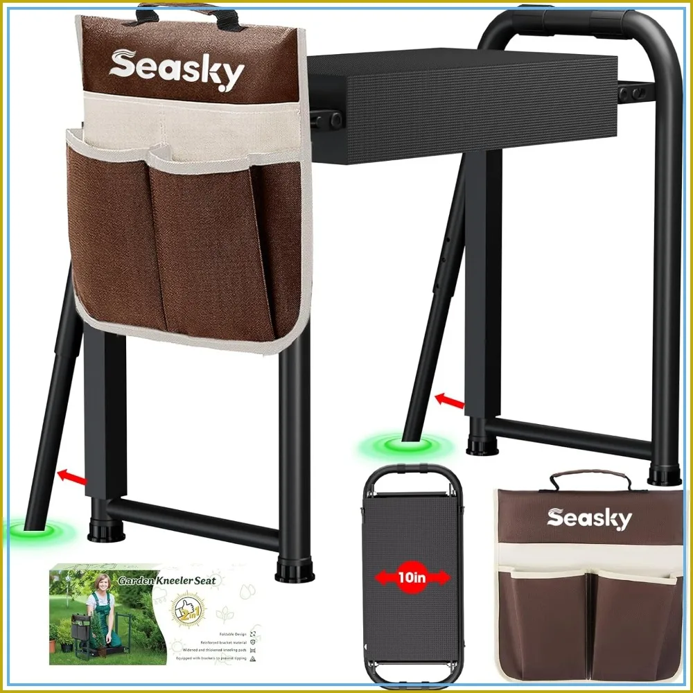 Heavy Duty Foldable Garden Kneeler and Seat