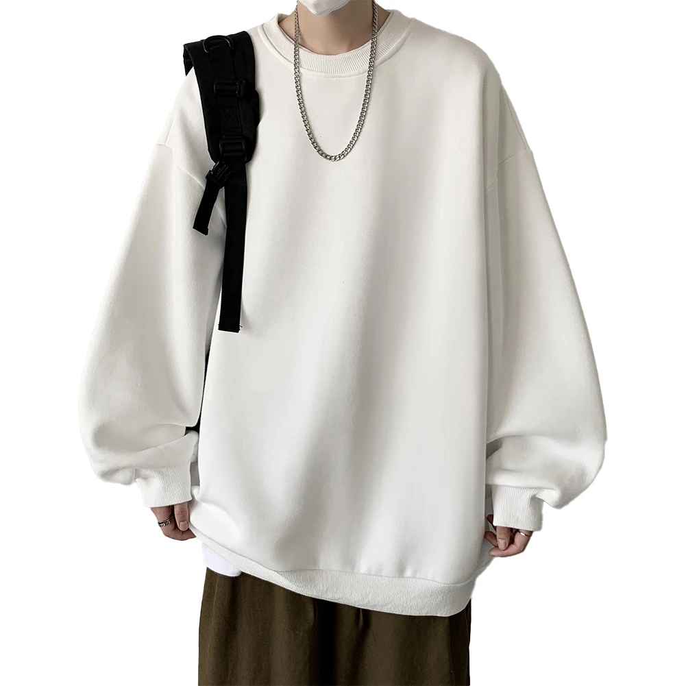 

Мужская спортивная толстовка для повседневной носки и тренировок, с круглым вырезом, из полиэстера