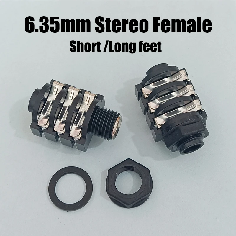 5 PCS  6.35mm Jack 1/4