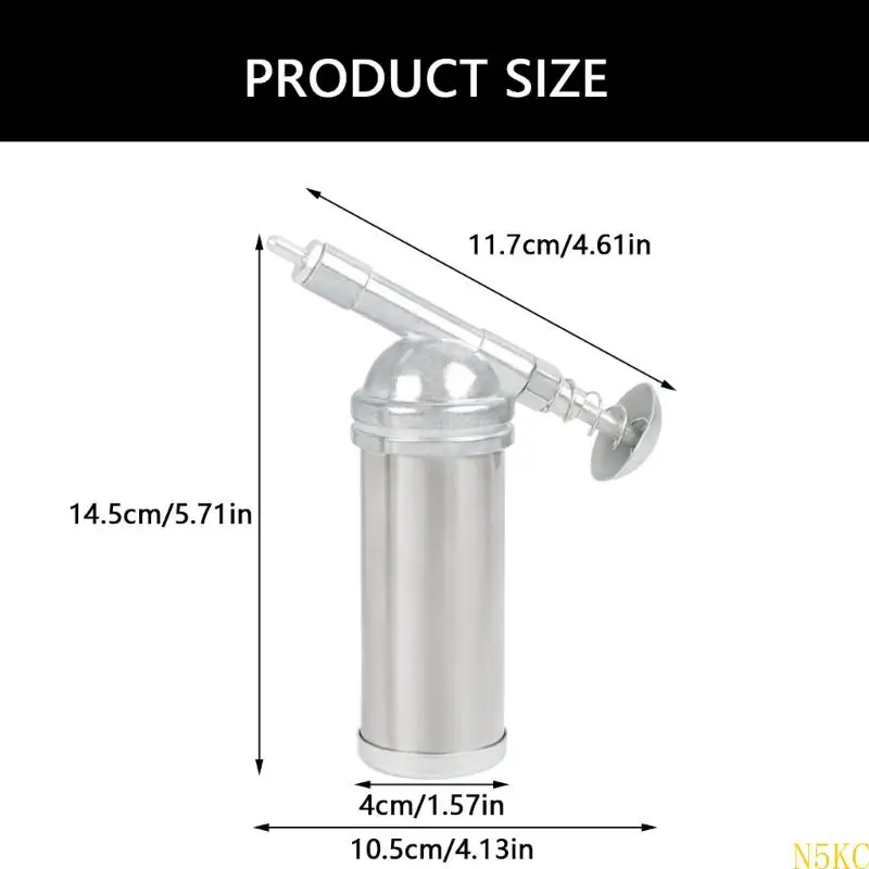 N5KC Rusts Tahan 85cc Manual Grease Injector Injector Lubrication Tool untuk Penggemar DIY