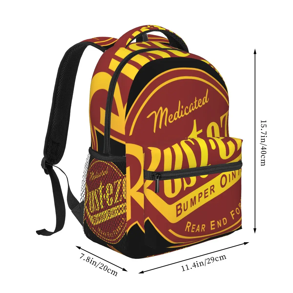 Mochila informal con logotipo de rust-eze Unisex, mochila para computadora de viaje de ocio para estudiantes