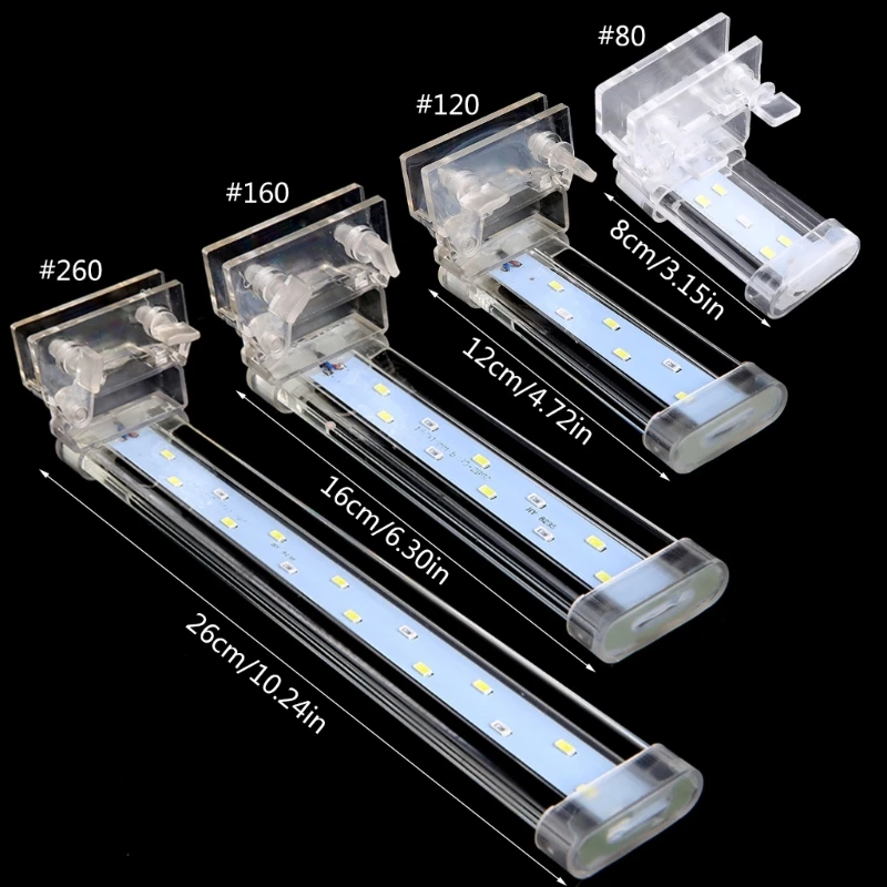 ไฟ LED พิพิธภัณฑ์สัตว์น้ำ คลิปบนปลาสำหรับโคมไฟถัง แสงสีขาวและสีน้ำเงิน สว่างสูง