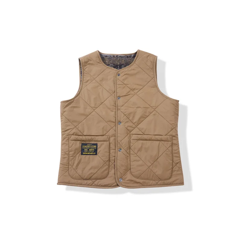 سترة OKONKWO Fair Isle مبطنة بالصوف سترة مبطنة بالألماس على الوجهين من الطوطم الهندي