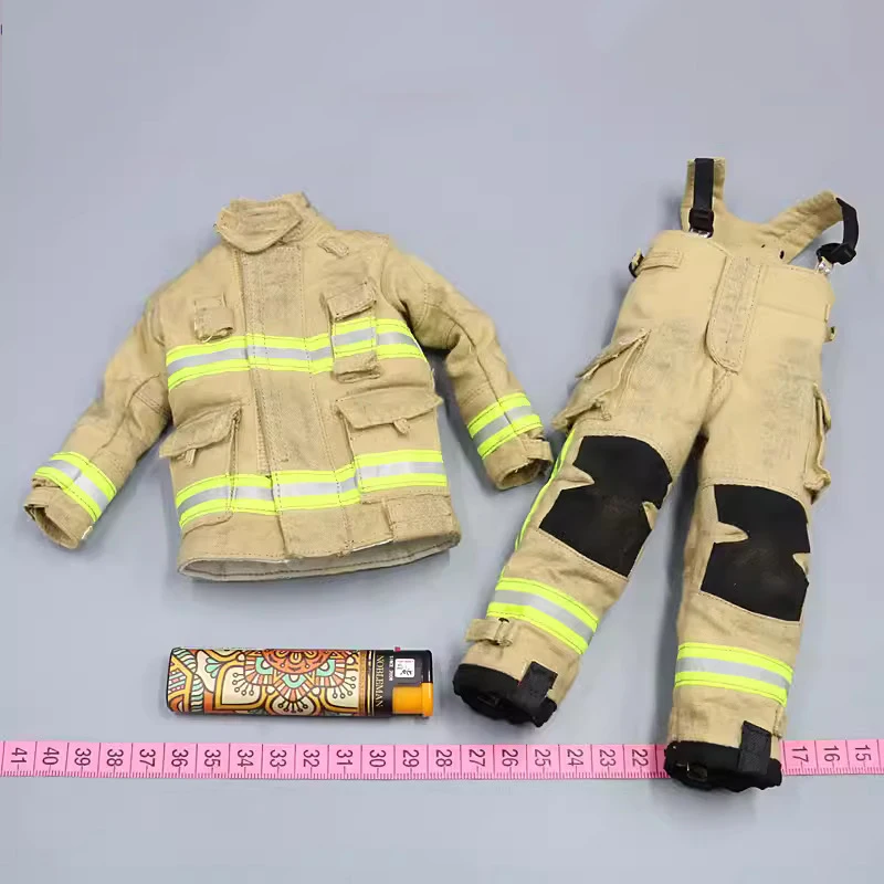 ZYTOYS 1/6 EB HK Fireman Hero Man Mini Dress Uniform Set Tops Pant Coat For 12