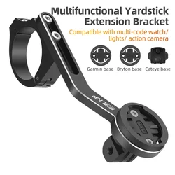 Aluminum Alloy Bike Hoisting Light Mount Ultralight Holder Multifunctional Bike Speedometer Bracket Fit for IGS/Garmin/Bryton/Ca