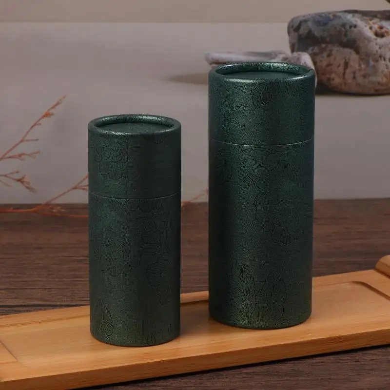 صندوق هدايا مستدير من الورق المقوى لمستحضرات التجميل صندوق تعبئة زجاجات الزيت العطري وأحمر الشفاه وتغليف العطور وصناديق أنبوب ورق الكرافت #5