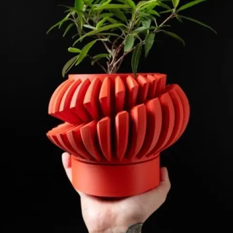 Maceta Moderna Minimalista Impresa en 3D - Macetero Biodegradable para Decoración del Hogar, Regalo Ecológico y Sostenible