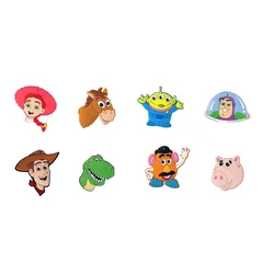 Boucles de chaussures de la série Toy Story de dessin animé classique, figurine d'anime mignonne, breloques Croo, accessoires de décoration, cadeaux pour enfants, vente unique