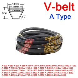 1Pcs A Type V-belt Triangle Belt V-belt Mechanical Industrial Transmission Belt Pitch Length 500 550 600 650 700 750 800 ~3000mm