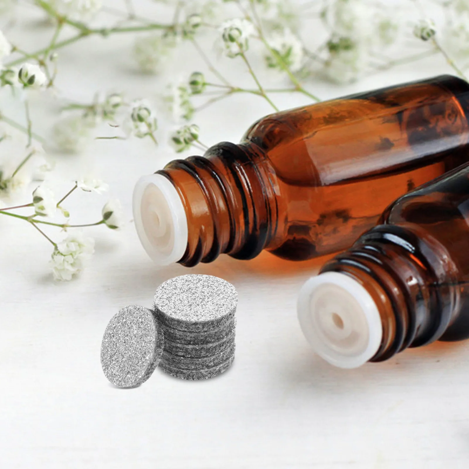 50 قطعة منصات الناشر الروائح الألياف القطن زيت طبيعي الملء متعدد الألوان طويلة الأمد رائحة استبدال منصات للناشر #4