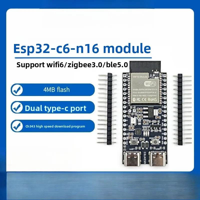 ESP32-C6-N16 Core Board ESP32-C6-DevKitC-1WIFI6 BLE Zigbee