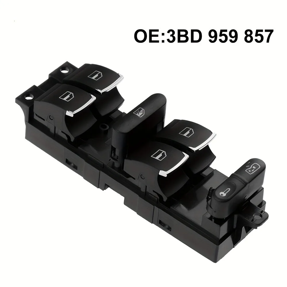 

3BD959857 Переключатель управления стеклоподъемником для VW Golf 4, Jetta MK4, Beetle, Passat B5, прочное управление стеклоподъемником автомобиля с левым рулем