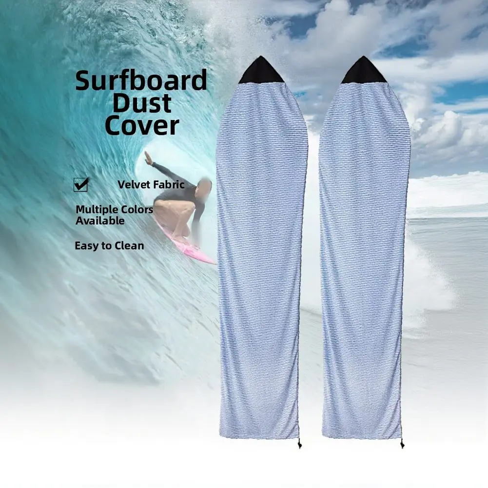 Striped Pattern Surfboard Sock Cover Stretch Organizer Pouch Protection Soft Surf Board Cover For Shortboard Standup Paddleboard