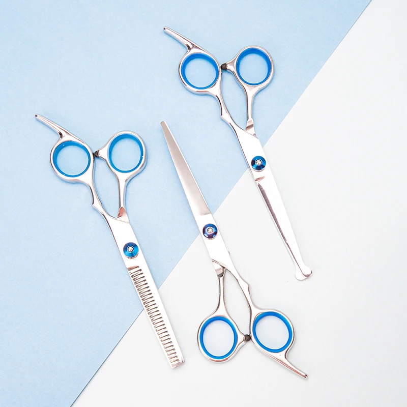 

3 Styles Barber Scissors Hairdressing Tool for Cutting Hair Stainless Steel Barbershop Accessories Home Salon Haircut Tools