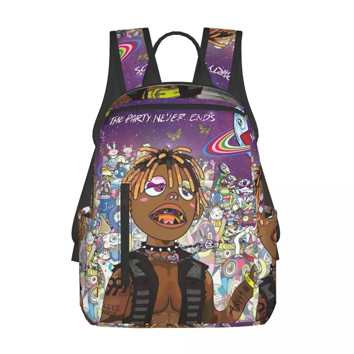 

Juice Wrld The Party Never Ends Backpack Daypack Large Capacity Children BookBag School Bag Shoulder Bags for Men Women