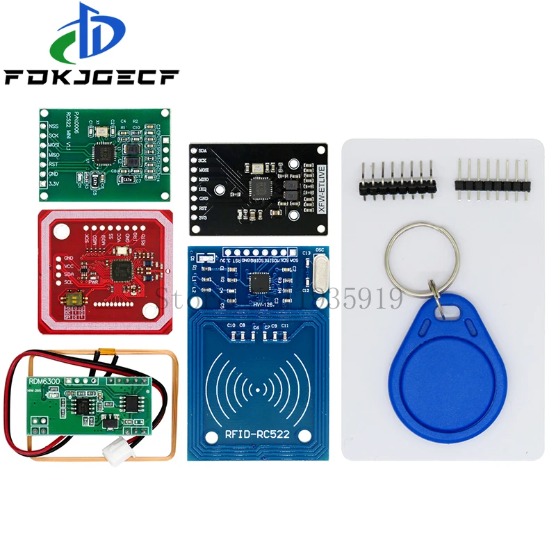 RFID module RC522 MFRC-522 RDM6300 Kits S50 13.56 Mhz 125Khz 6cm With Tags SPI Write & Read for arduino uno 2560