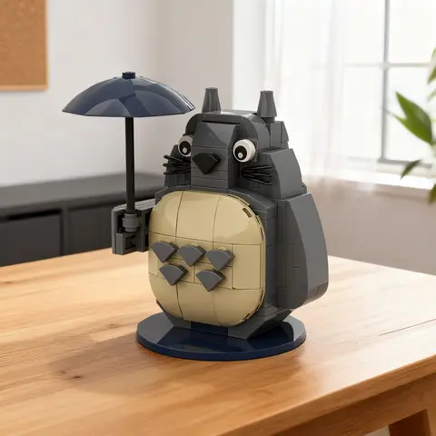 145pcs MOC TOTORO Creator Model Building Blocks Christmas Gifts Toy Creative 3D Display Education Birthday Collection Brick DIY