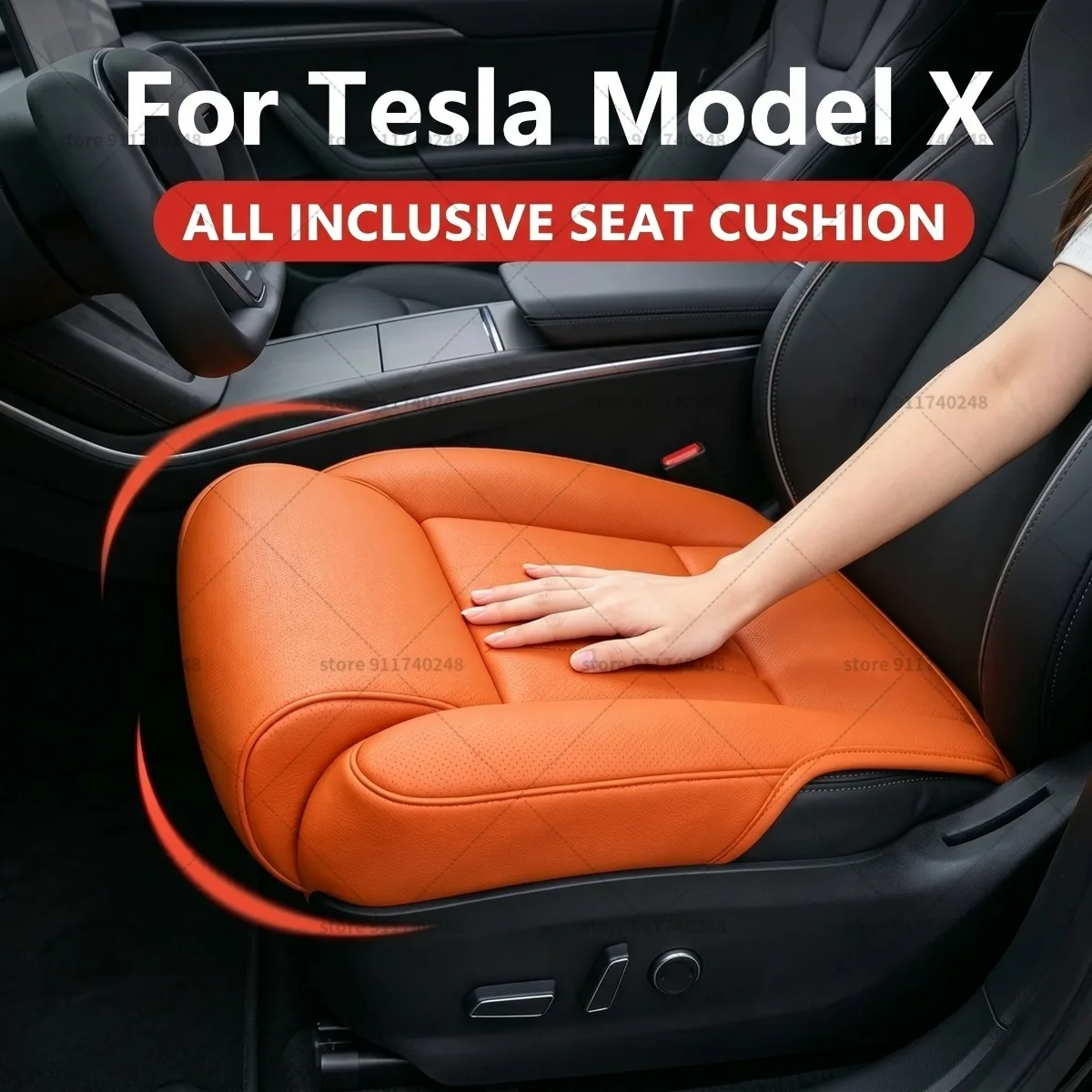 

Подушка-удлинитель для ног в сиденье Tesla Model X, подушка для поддержки бедер, из пены с эффектом памяти, кожаная, аксессуар для интерьера